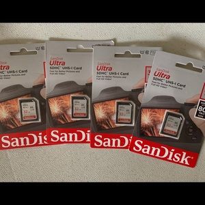 SanDisk Ultra SDHC UHS-I Card (four)